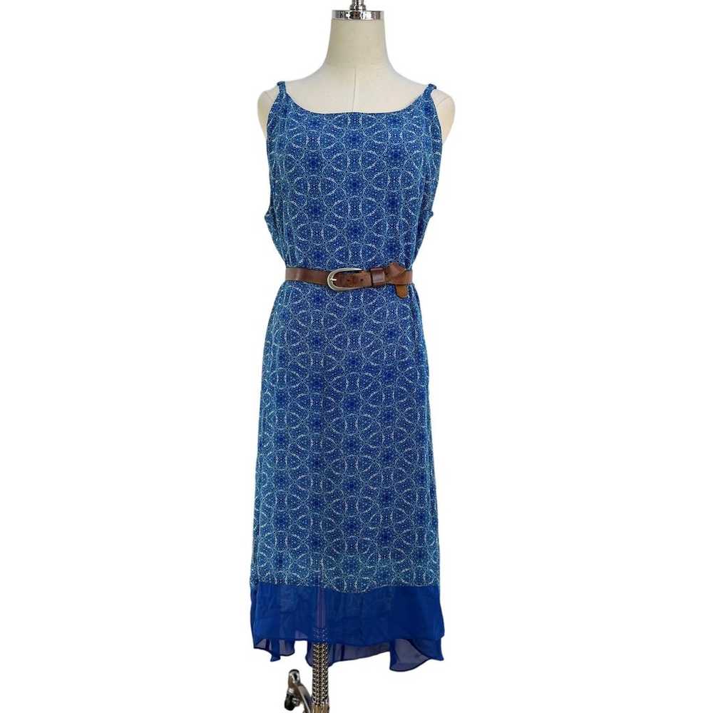 Lane Bryant Blue High Low Sleeveless Dress - image 7