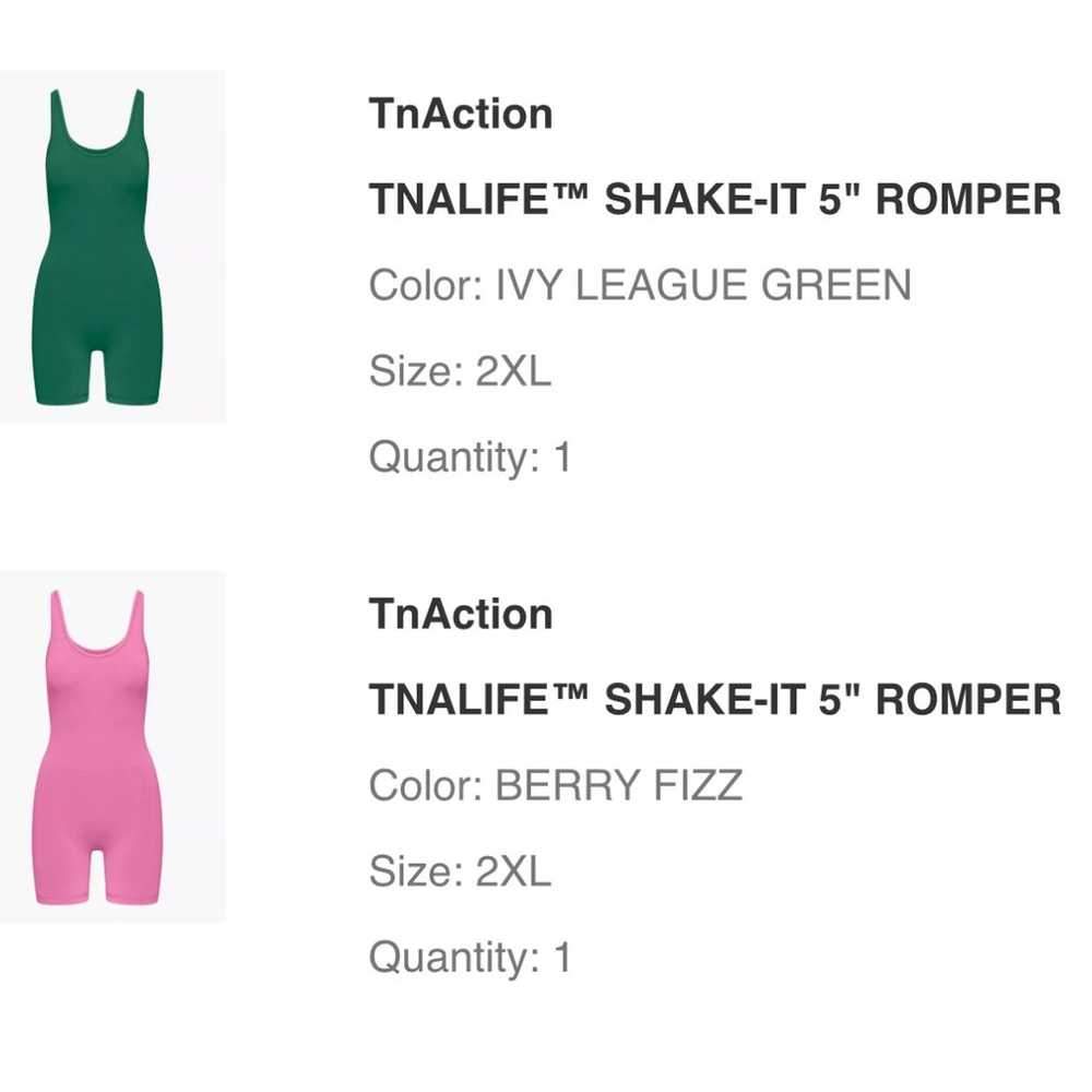 TNALIFE™ SHAKE-IT 5" ROMPER IVY GREEN - image 2