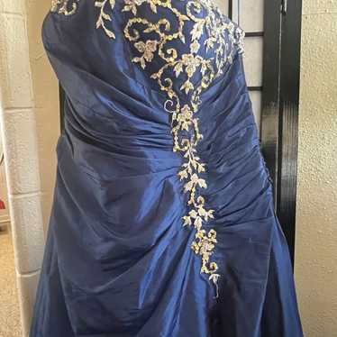 navy blue formal dress