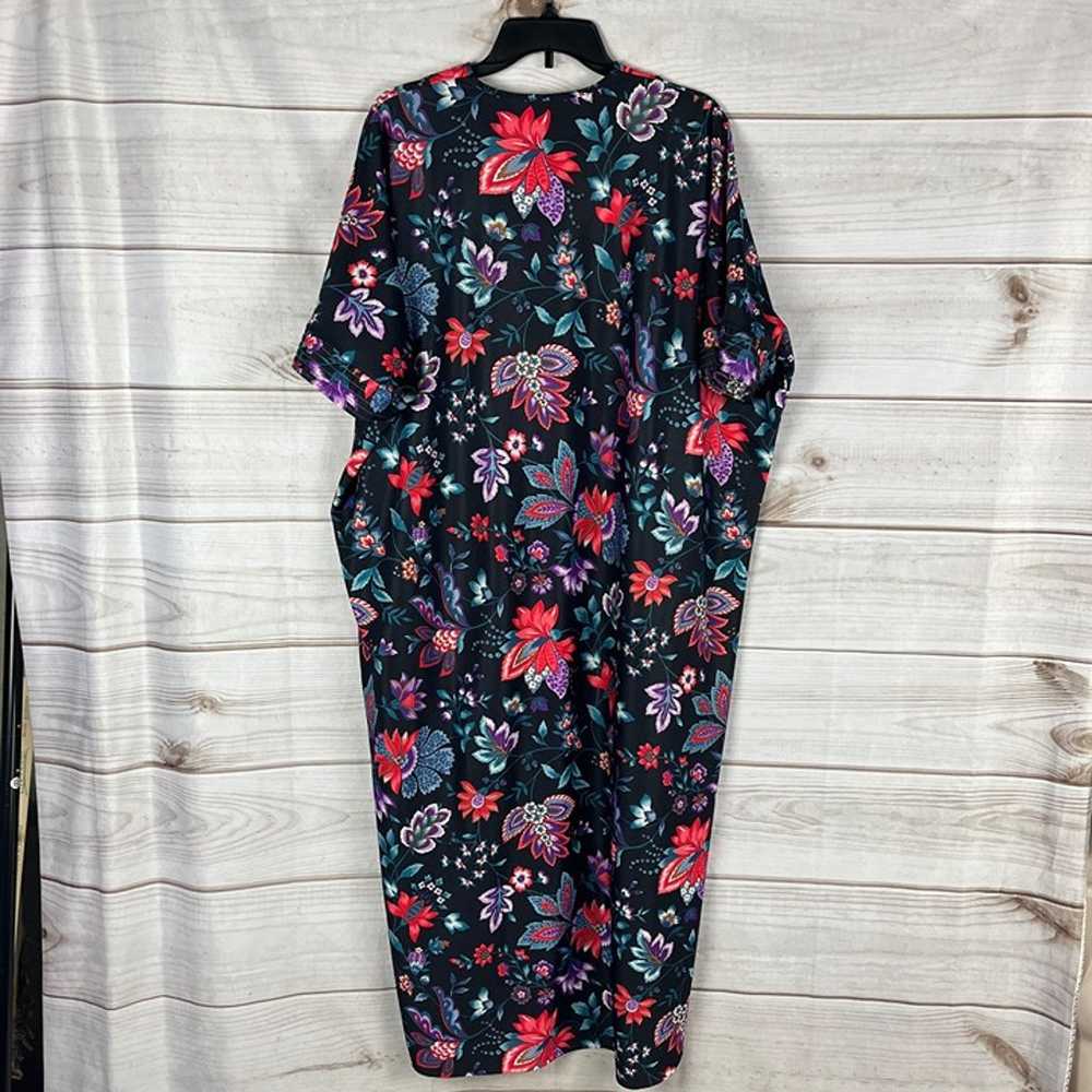 Vintage Carriage Court Black Floral Patio Dress H… - image 8