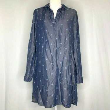 Cloth & Stone Chambray Dress S Polka Dot - image 1