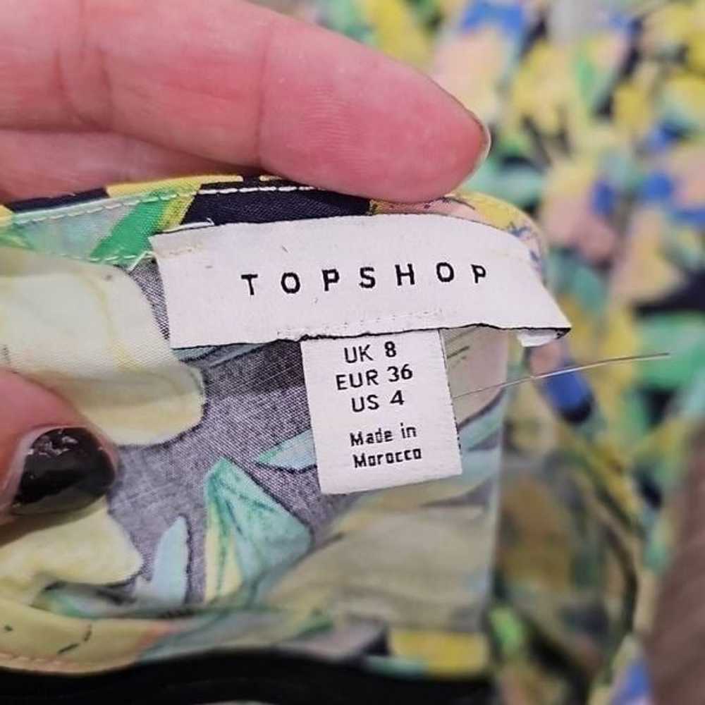 NWOT Topshop cut out side floral poplin mini dress - image 9