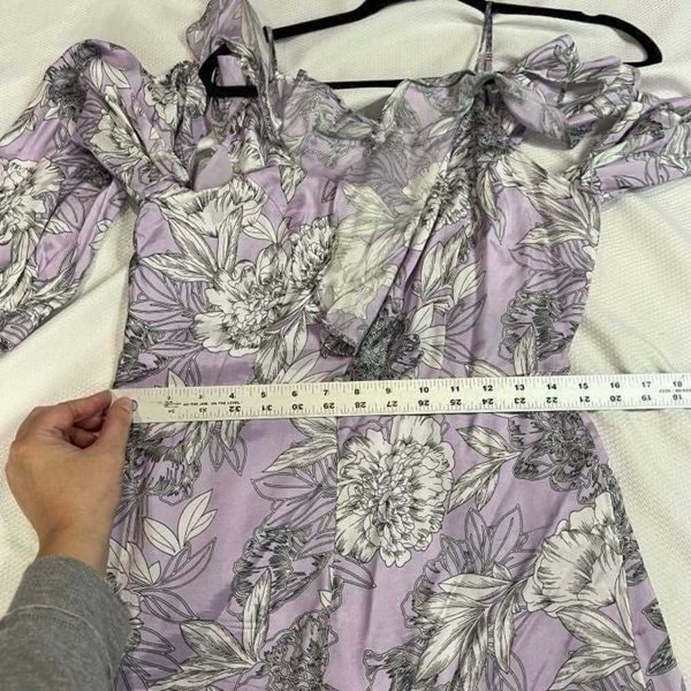 Bardot Edrie Frill Purple White Floral Romper - image 6