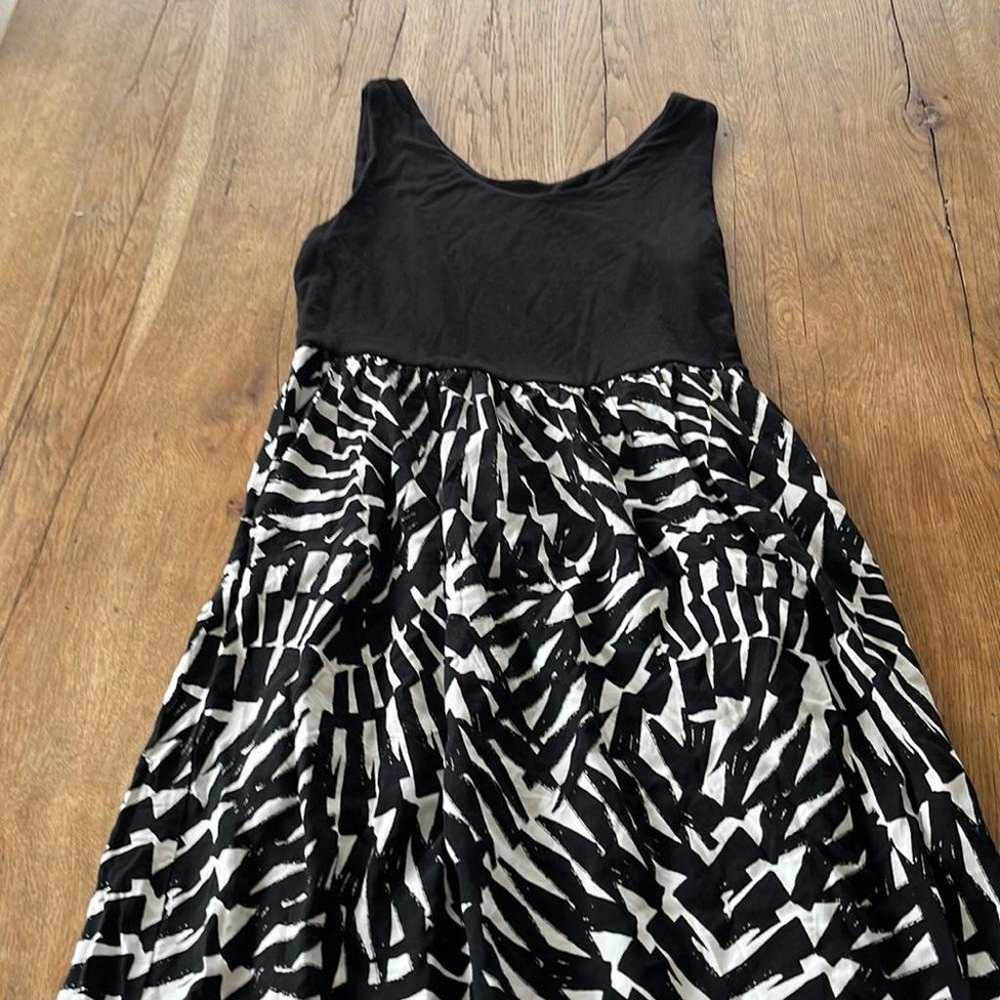 NICOLE MILLER  Black and White Tank Maxi Dress - image 2