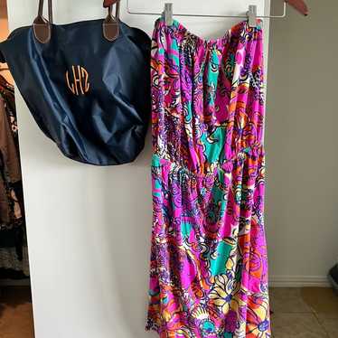 Lilly pulitzer strapless dress