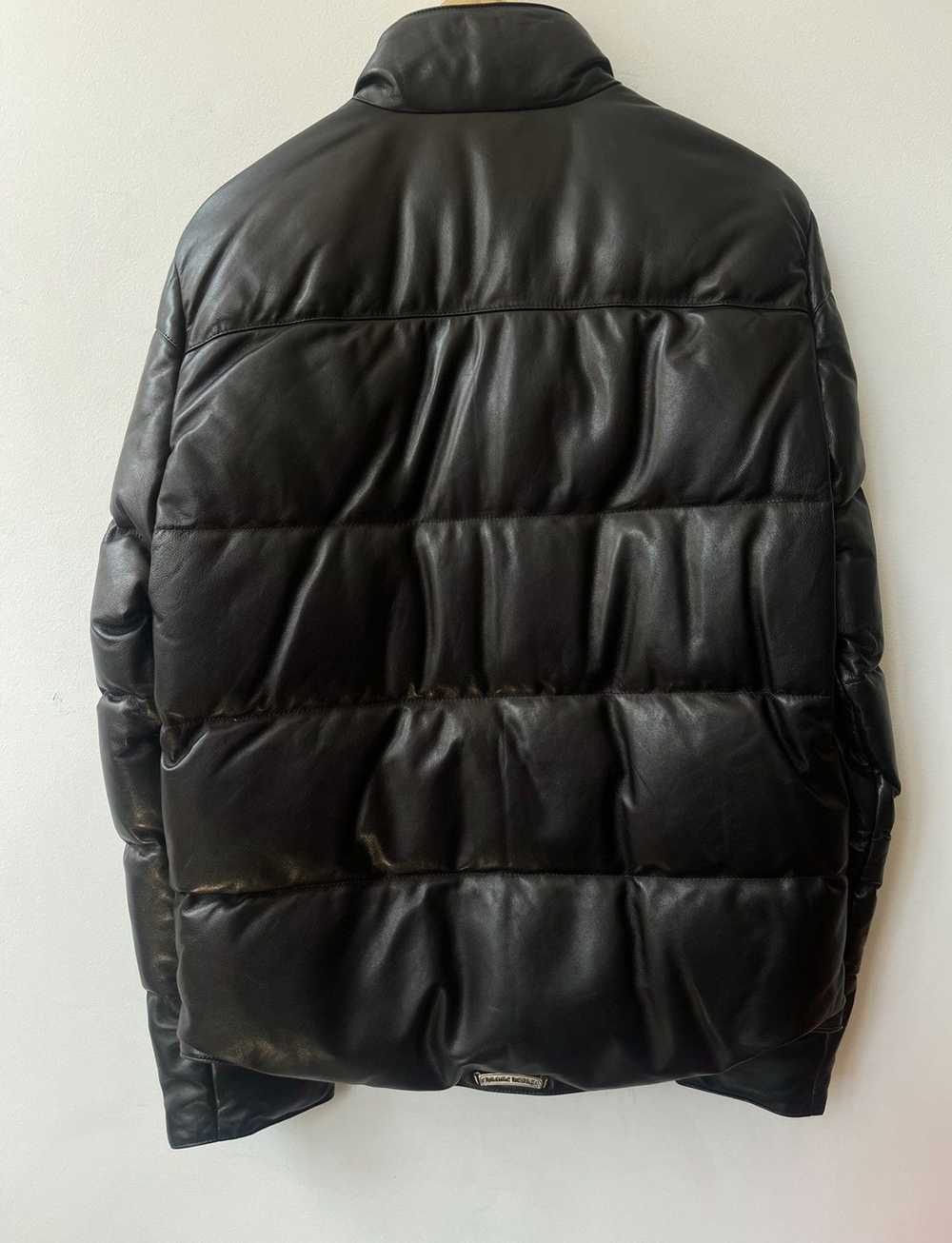 Chrome Hearts Leather Puffer Down Jacket Stiff - image 2