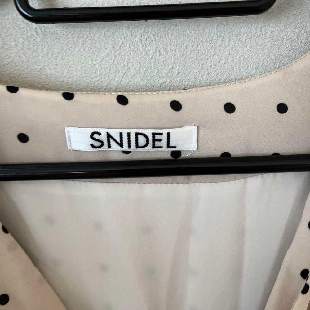 SNIDEL Snidel Beige Dot Shirt Dress. - image 2