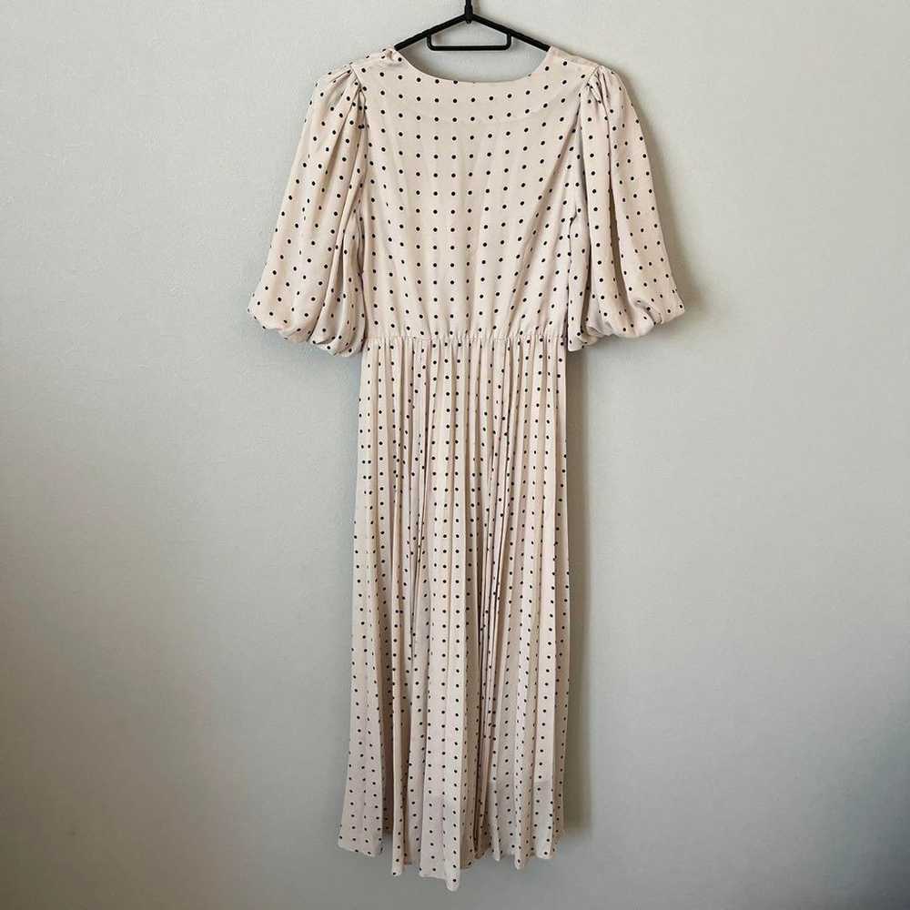 SNIDEL Snidel Beige Dot Shirt Dress. - image 4