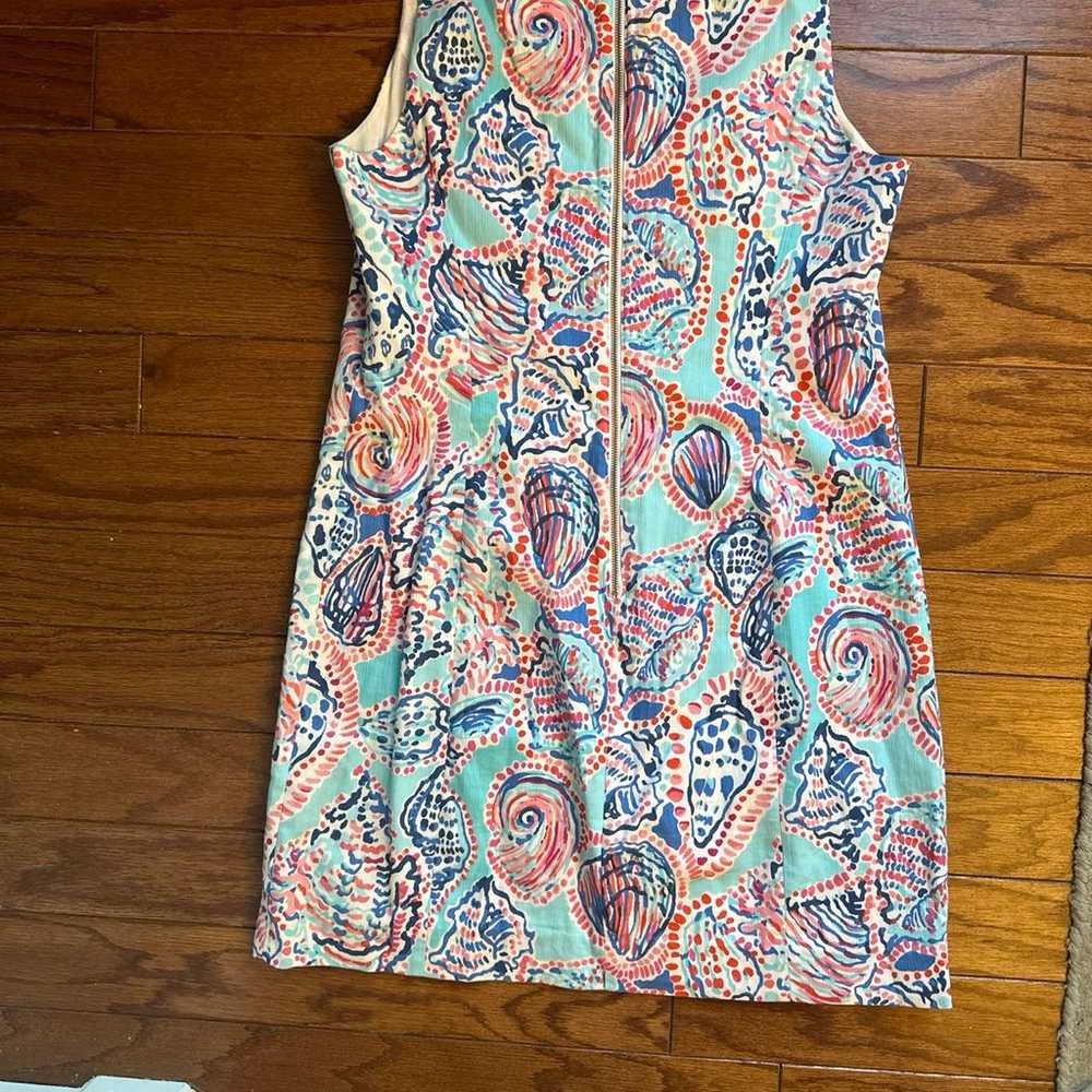 Lilly Pulitzer Gabby Shift Dress sz 10 Shell Me A… - image 2