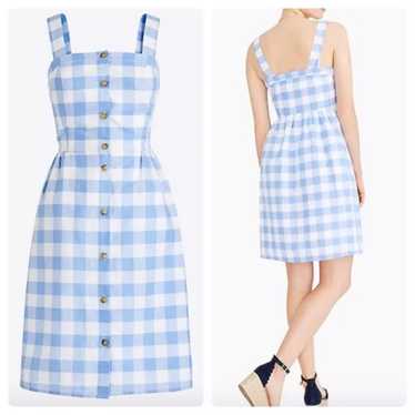 J.Crew Gingham Button-front Dress