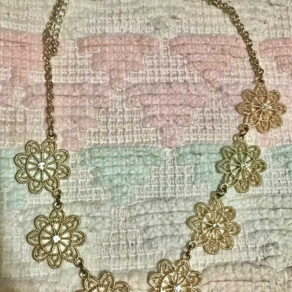 Gold & Diamond Necklace Perfect Condition SAKS Fi… - image 1