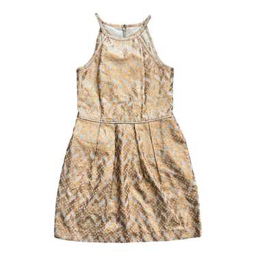 Rachel Roy Gold Foil Mini Halter Dress M