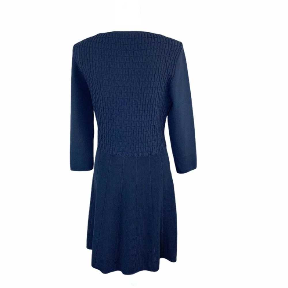 Reiss Women's Blue Jambo Fit Flare Knitted Dress … - image 2