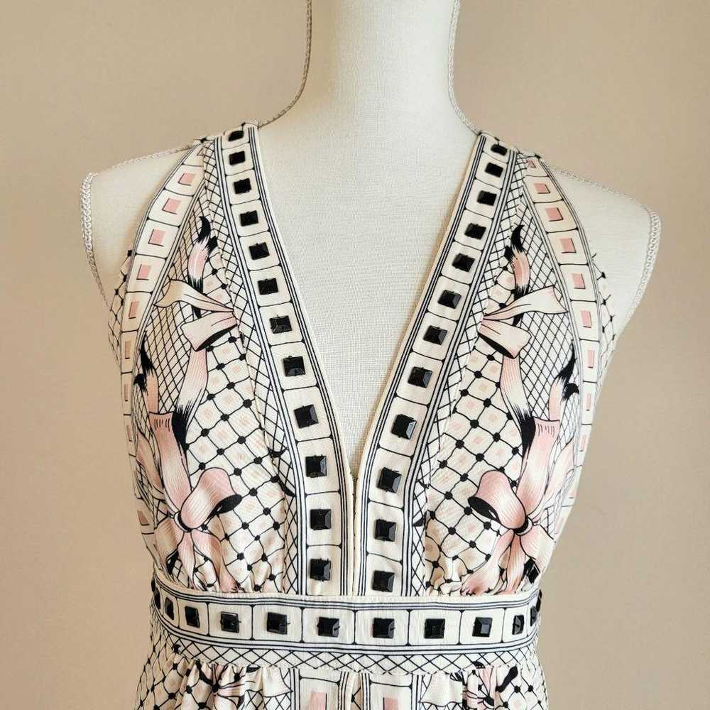 TALBOTS Talbot One-piece with Bijou, Beads, Ribbo… - image 3