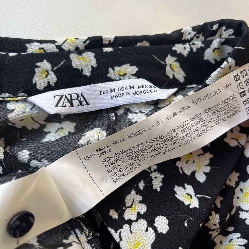 【Excellent Condition】Zara Flower Print Long Shirt… - image 12