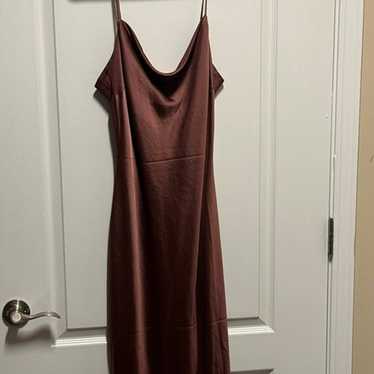 Express Satin Slip Maxi Dress