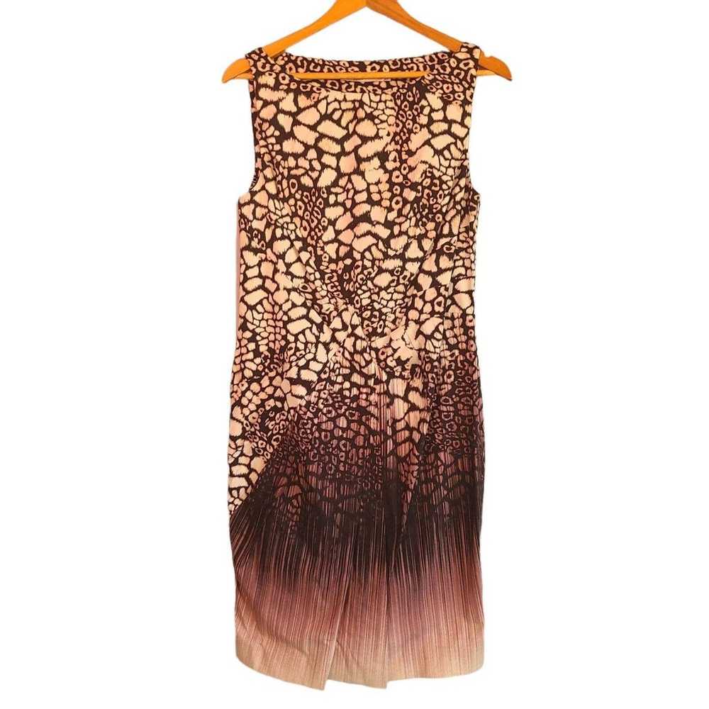 Karen Millen Animal Print Pencil Dress Size 12 - image 4