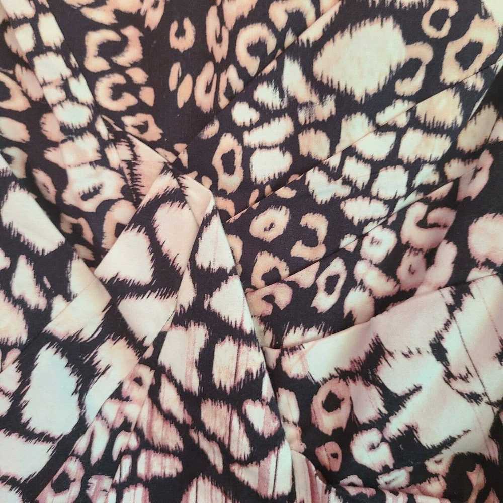 Karen Millen Animal Print Pencil Dress Size 12 - image 6