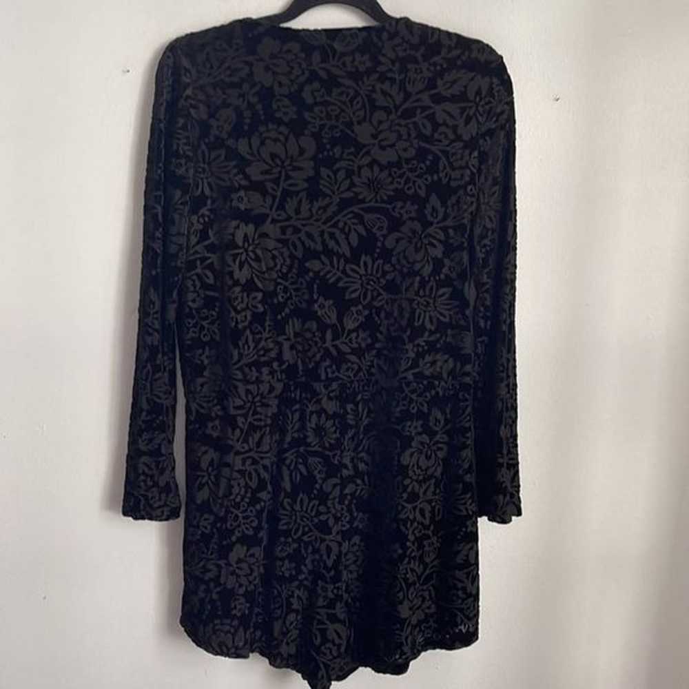 ANTHRO Saylor burn out velvet long sleeve faux wr… - image 6