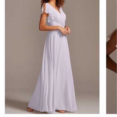 David’s bridal bridesmaid adorable bell sleeve v n