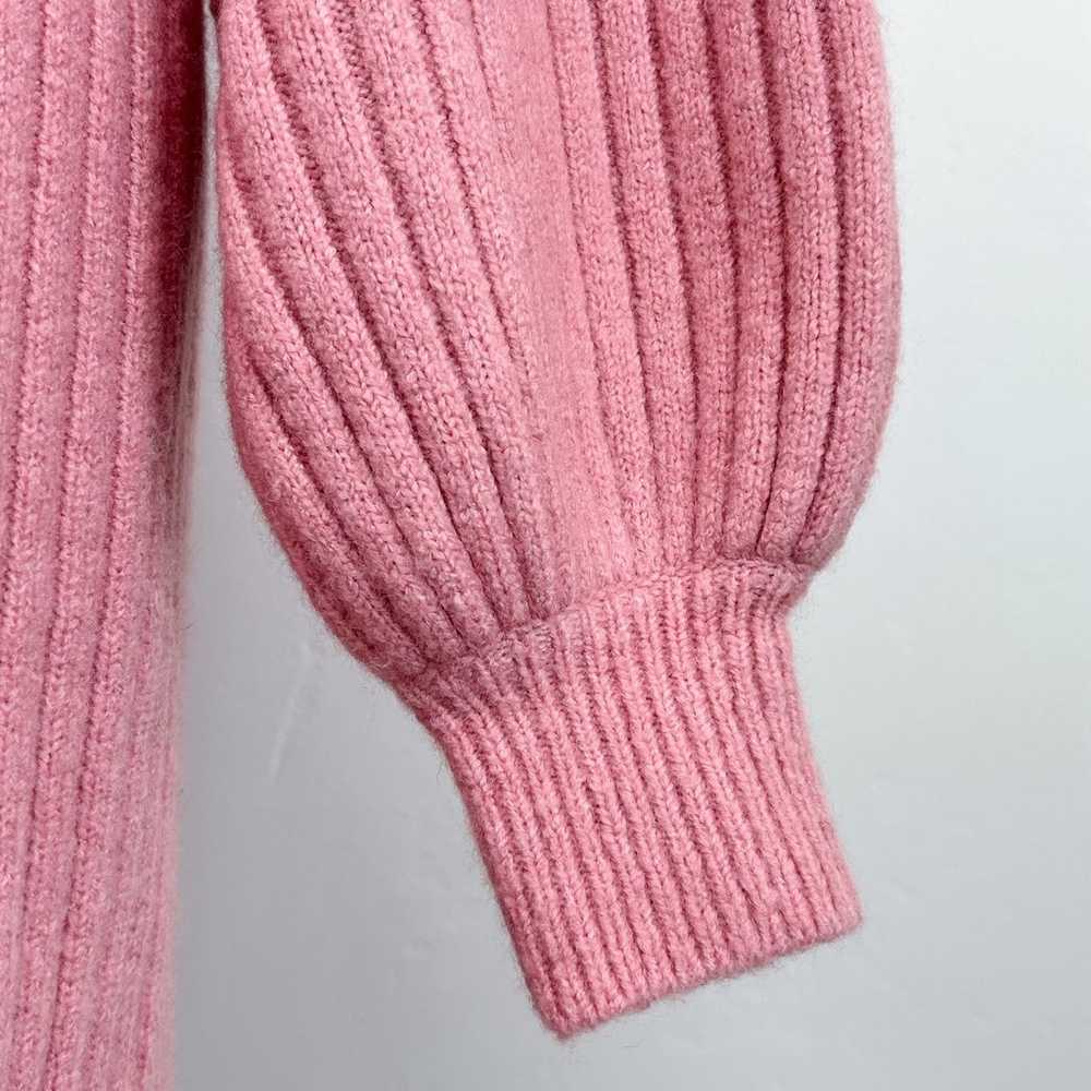 Rachel Parcell Pink Rib Knit Oversized Sweater Dr… - image 3