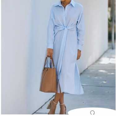 VICI- Light blue shirt dress