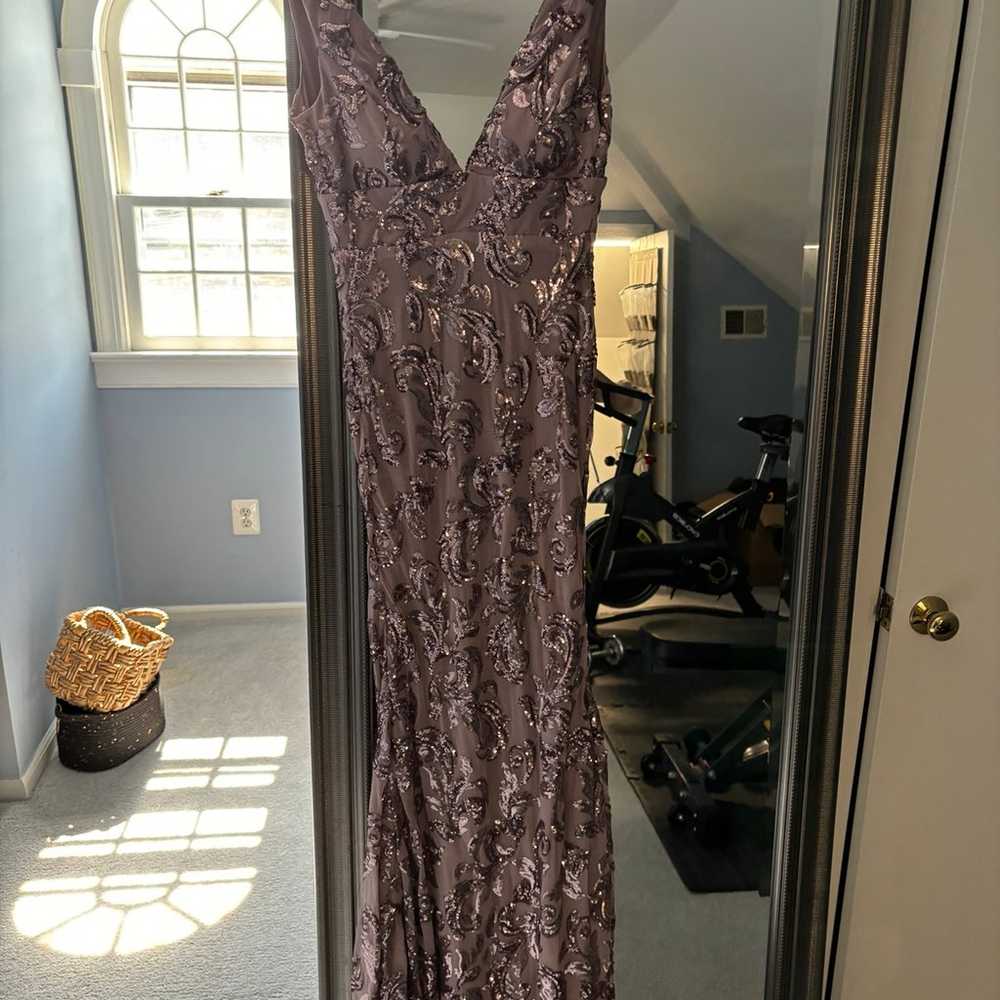 Beautiful Mauve Prom Dress small - image 1