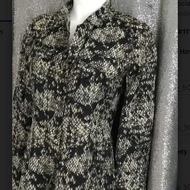 Theory Pure Silk Snake Lace Dress Size 4