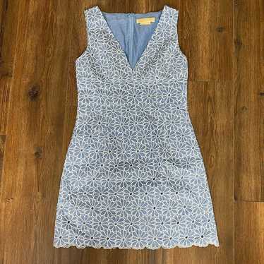 Women's Size 6 Michael kors Blue & White Eyelet S… - image 1