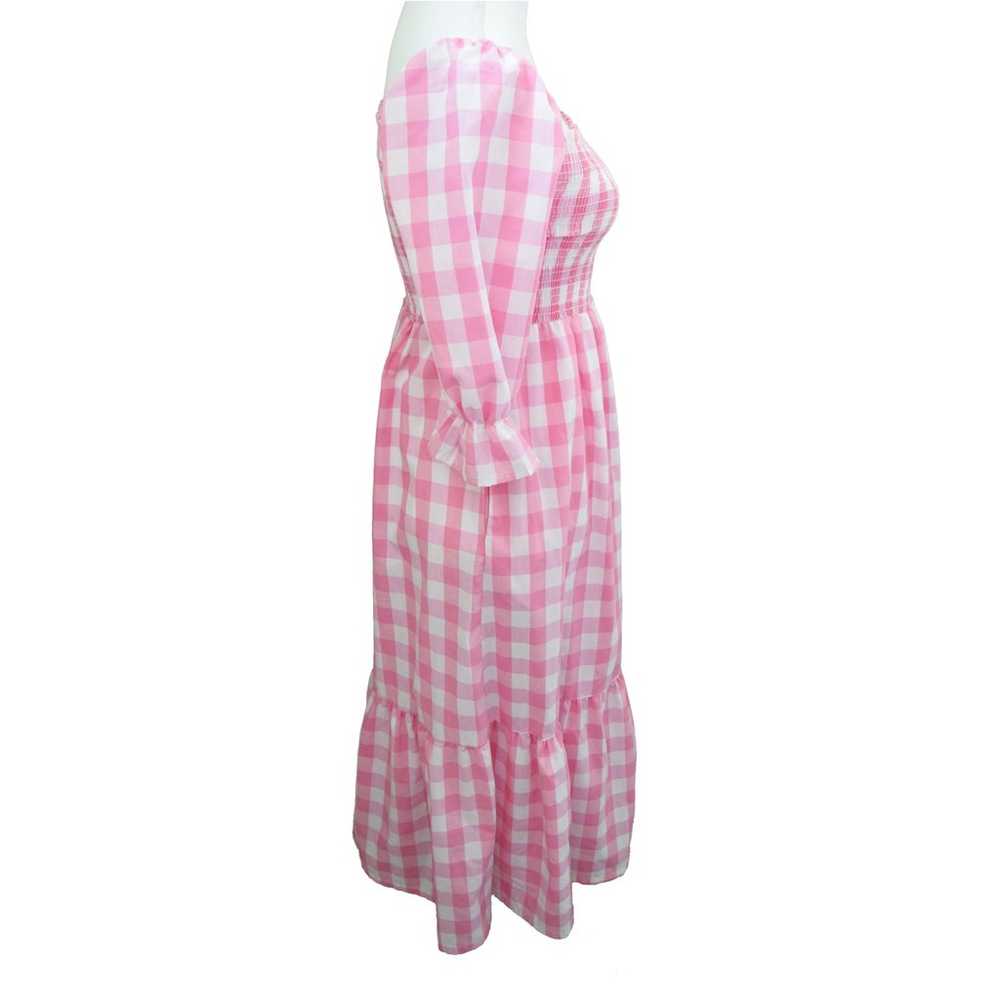 THE IMPECCABLE PIG Pink Gingham Check Smocked Mid… - image 6