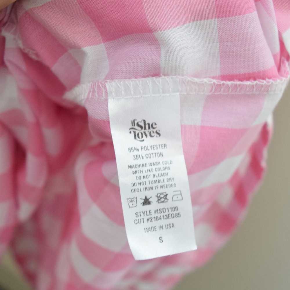 THE IMPECCABLE PIG Pink Gingham Check Smocked Mid… - image 9