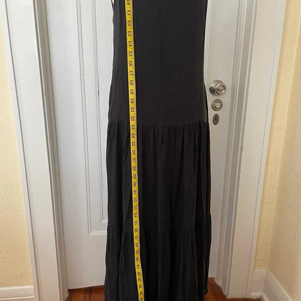 Universal Threads Black Tiered Maxi Dress W/pocke… - image 5