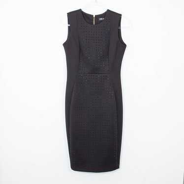 Karl Lagerfeld Black Embellished Sleeveless Midi S