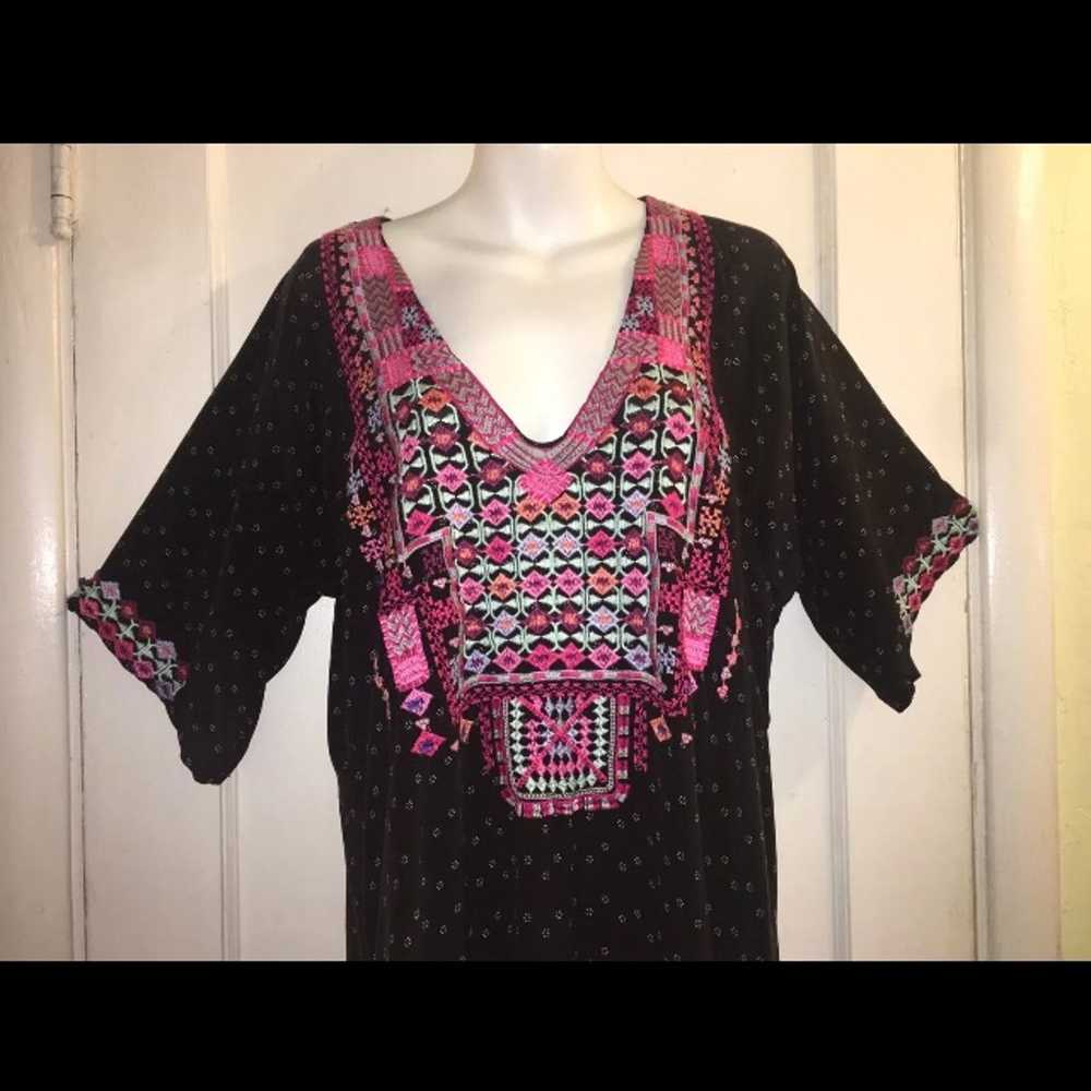 Biya Johnny Was embroidered ethnic tunic Dress - image 6