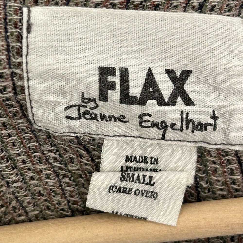 FLAX Jeanne Engelhart Dress Small 100% Linen Brow… - image 4