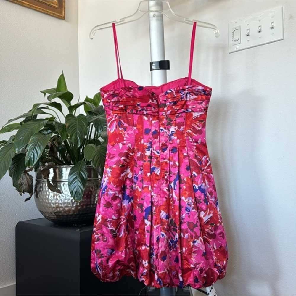 Bcbgmaxazria Begonia Floral Strapless Mini Dress … - image 7