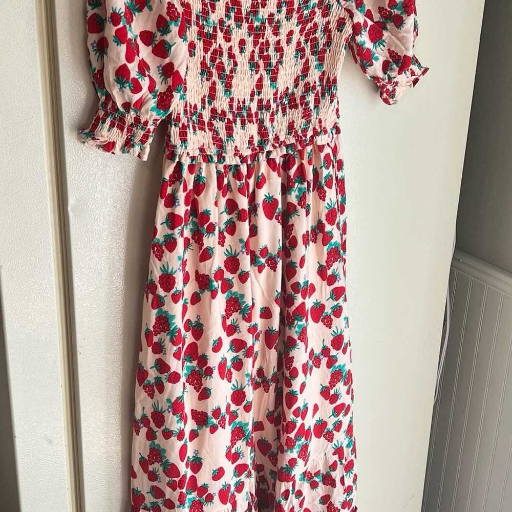 Betsey Johnson Strawberry Fields Smocked Tiered M… - image 10