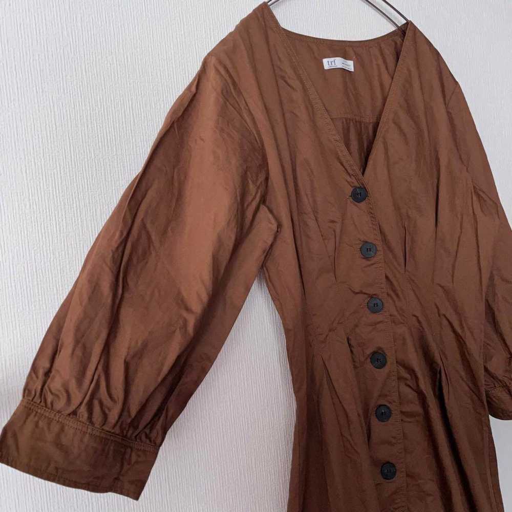 【Great Condition】ZARA Trench-style Long Shirt One… - image 4