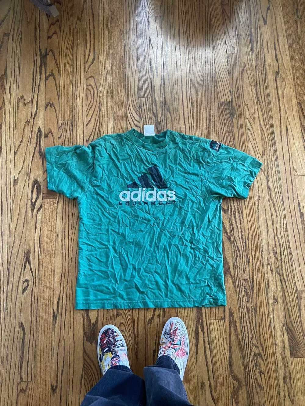 Adidas × Vintage Vintage adidas equipment t shirt - image 1