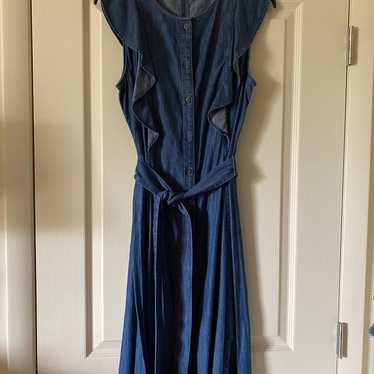 LOFT denim dress, size 8 - image 1