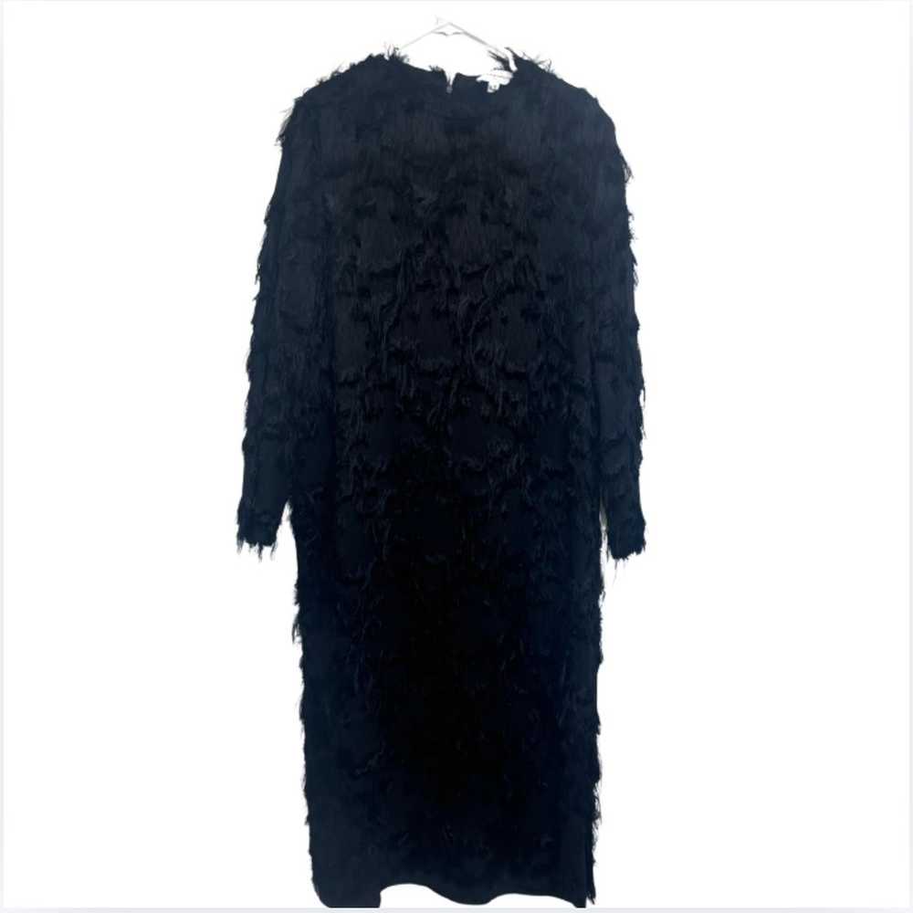 Paris Designer Dress by Carven- Black Fringe Long… - image 7