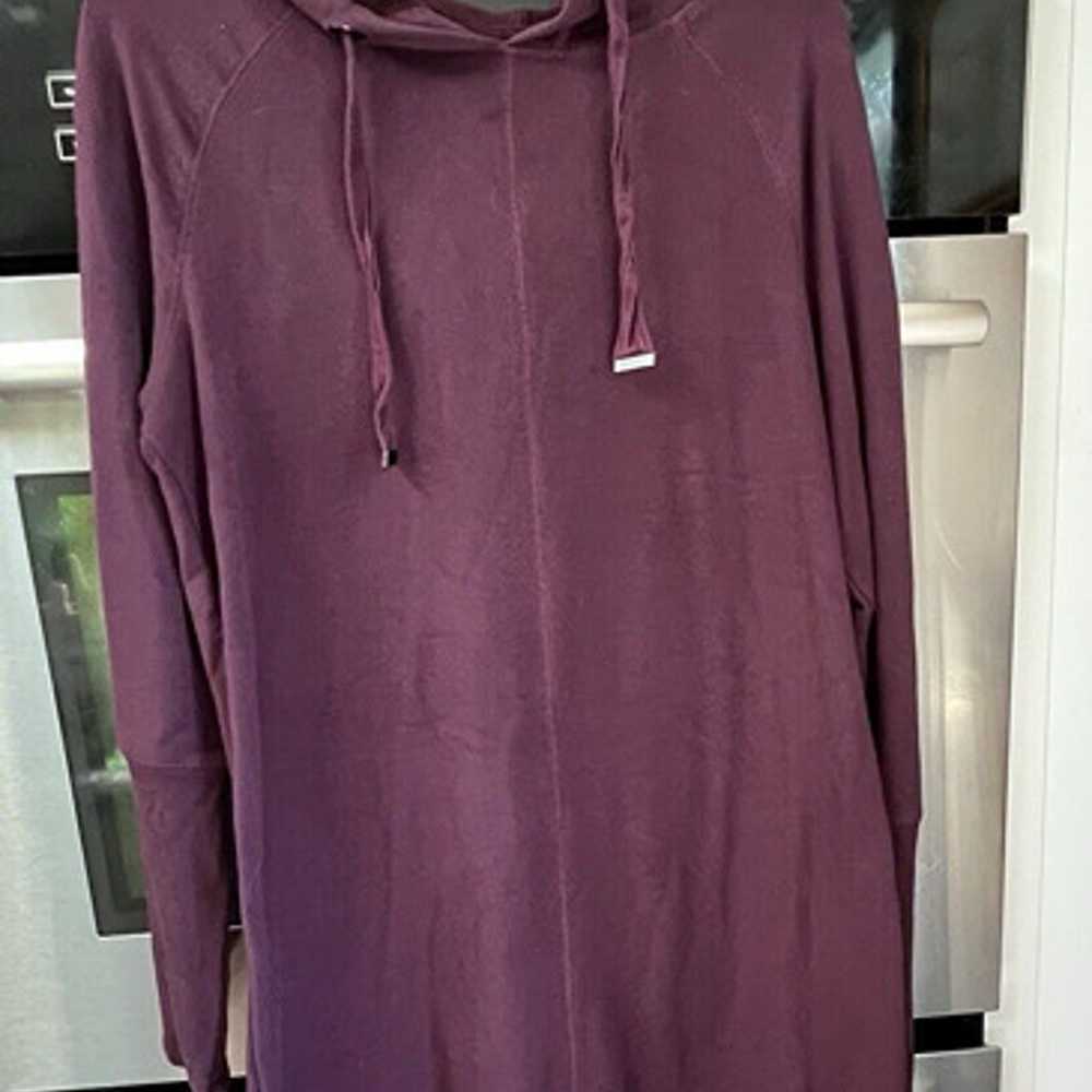 Athleta Solitude Hoodie Sweatshirt Dress Auberge … - image 5