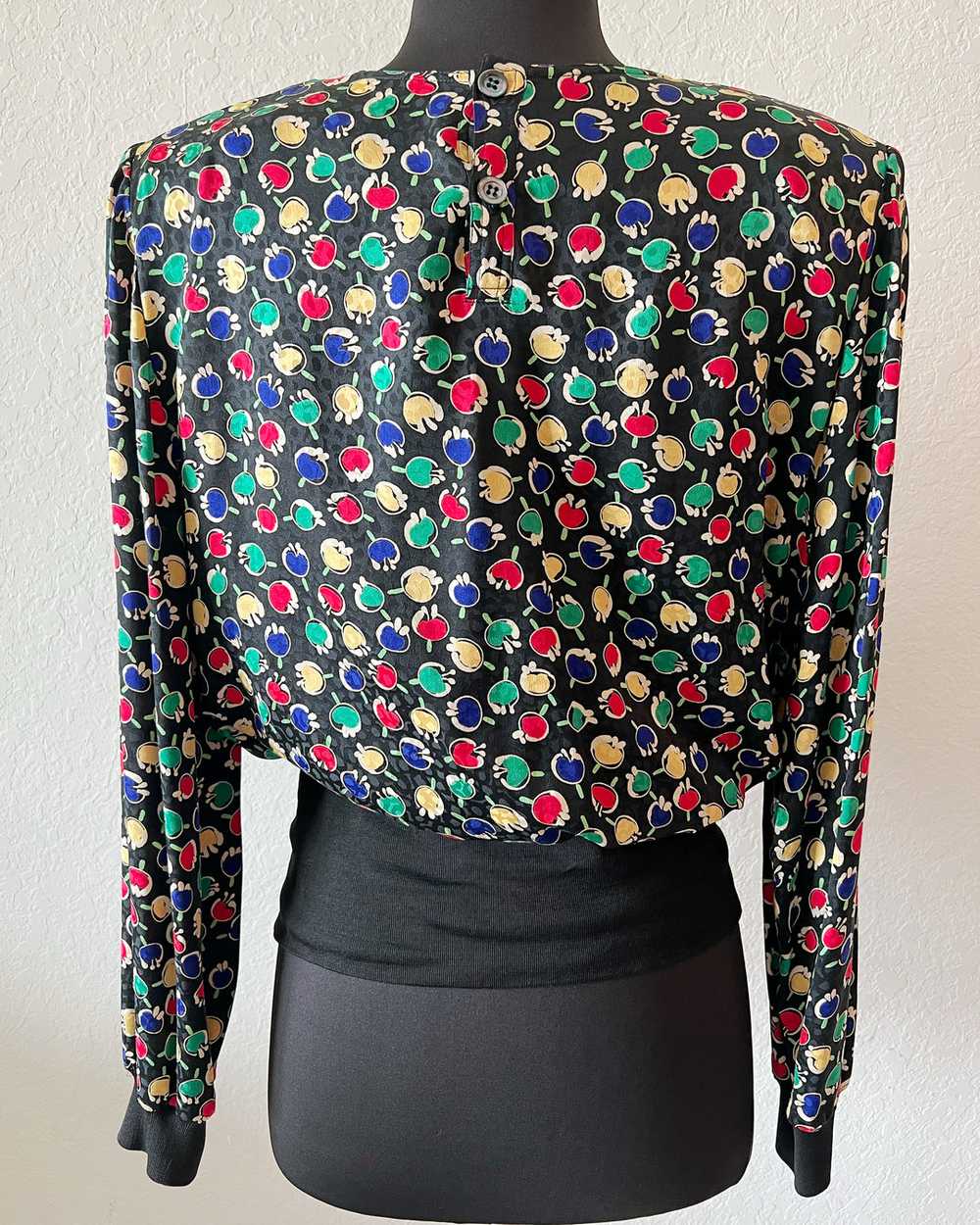 Vintage 90’s Valentino Miss V Silk Blouse - image 2