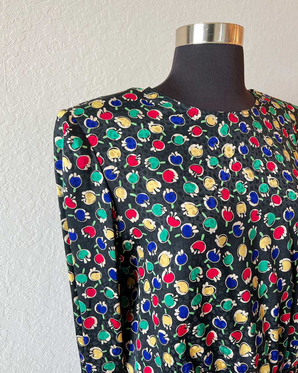 Vintage 90’s Valentino Miss V Silk Blouse - image 3