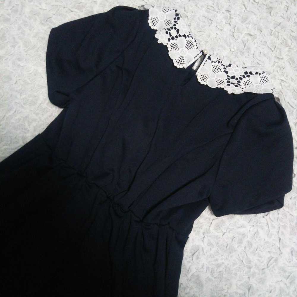 Brand new tocco tulip sleeve navy lace collar. - image 10