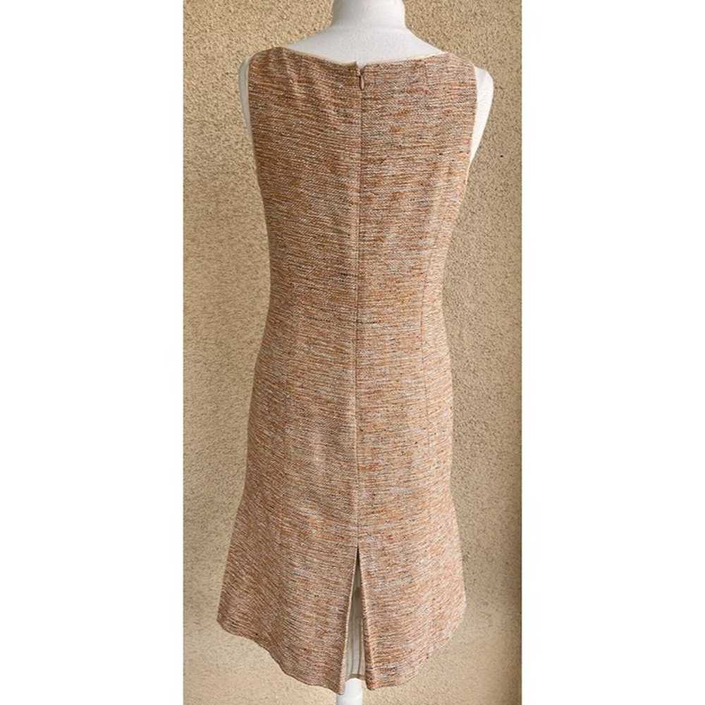 Kay Unger Classic sheath dress size 10 tweed silk… - image 7