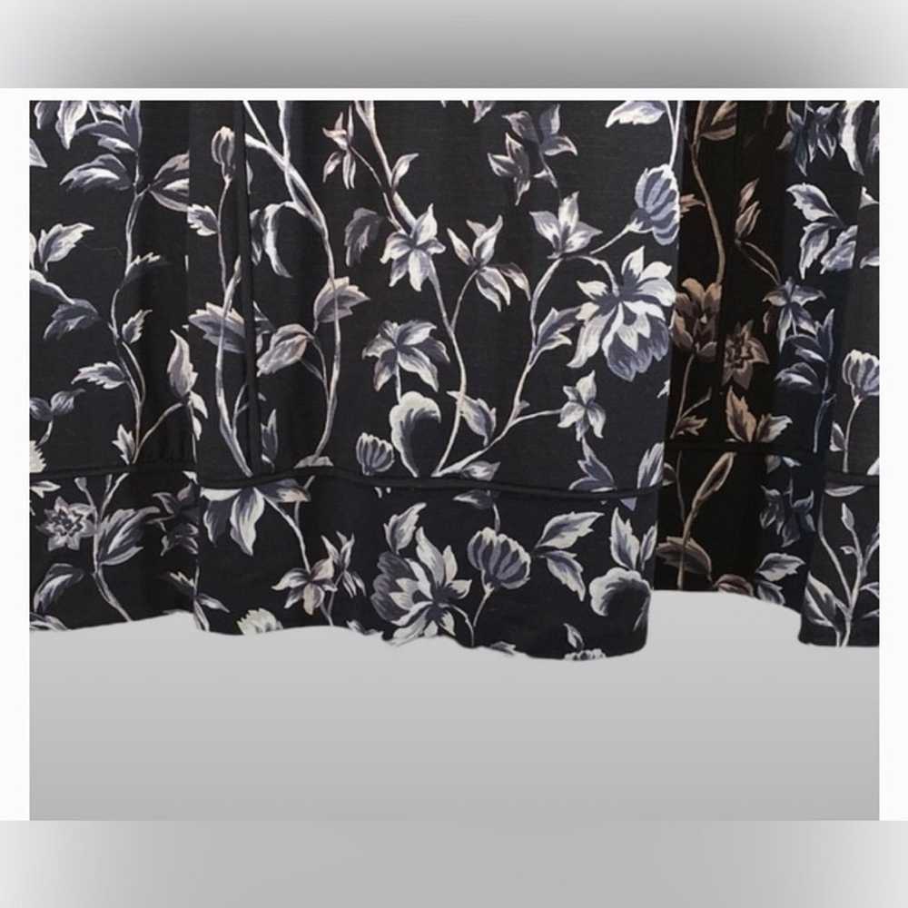 J. Jill ~ M ~ NEW Very Pretty Black Floral Multi-… - image 10