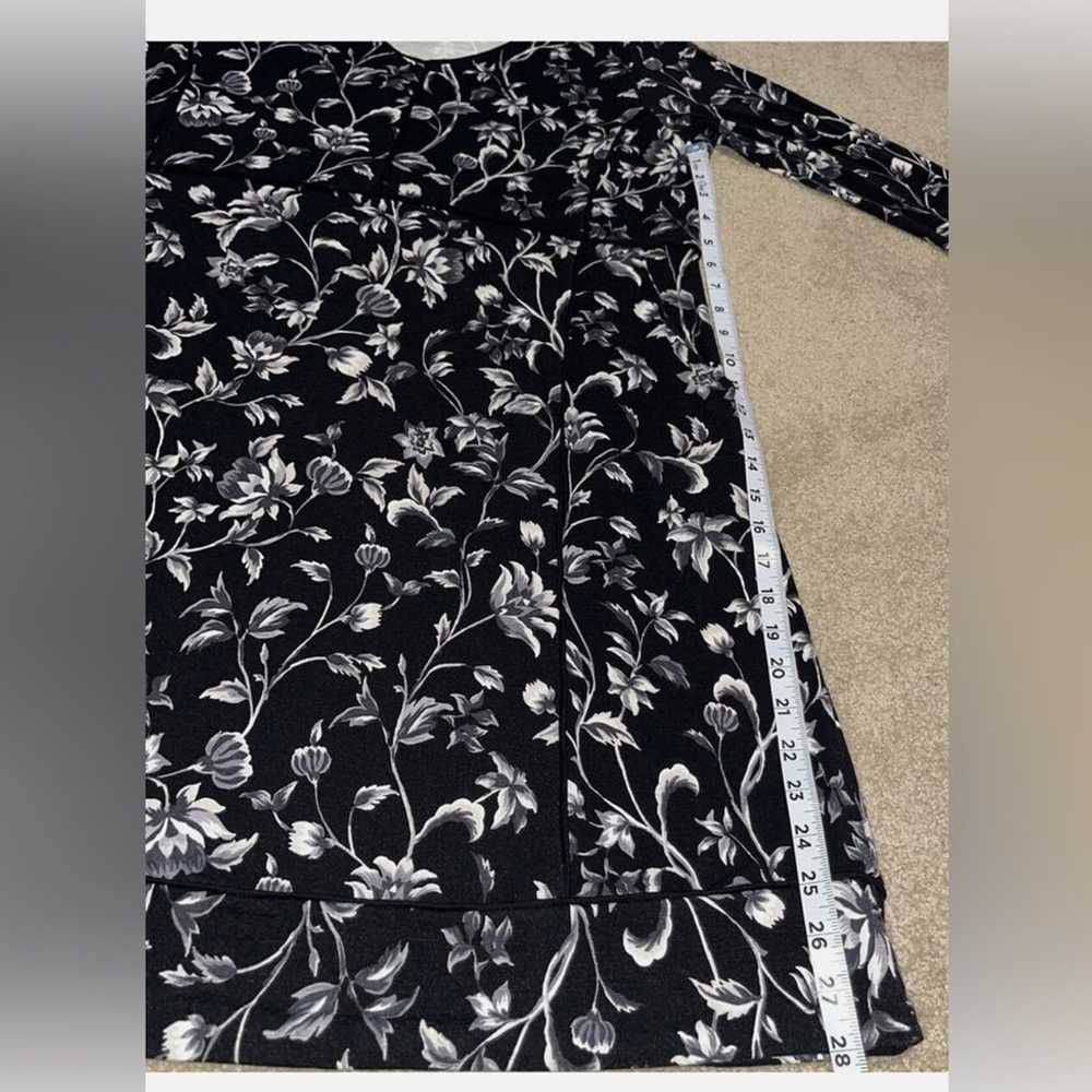 J. Jill ~ M ~ NEW Very Pretty Black Floral Multi-… - image 12