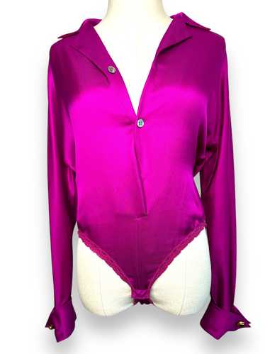 80’s Donna Karan New York Silk Bodysuit