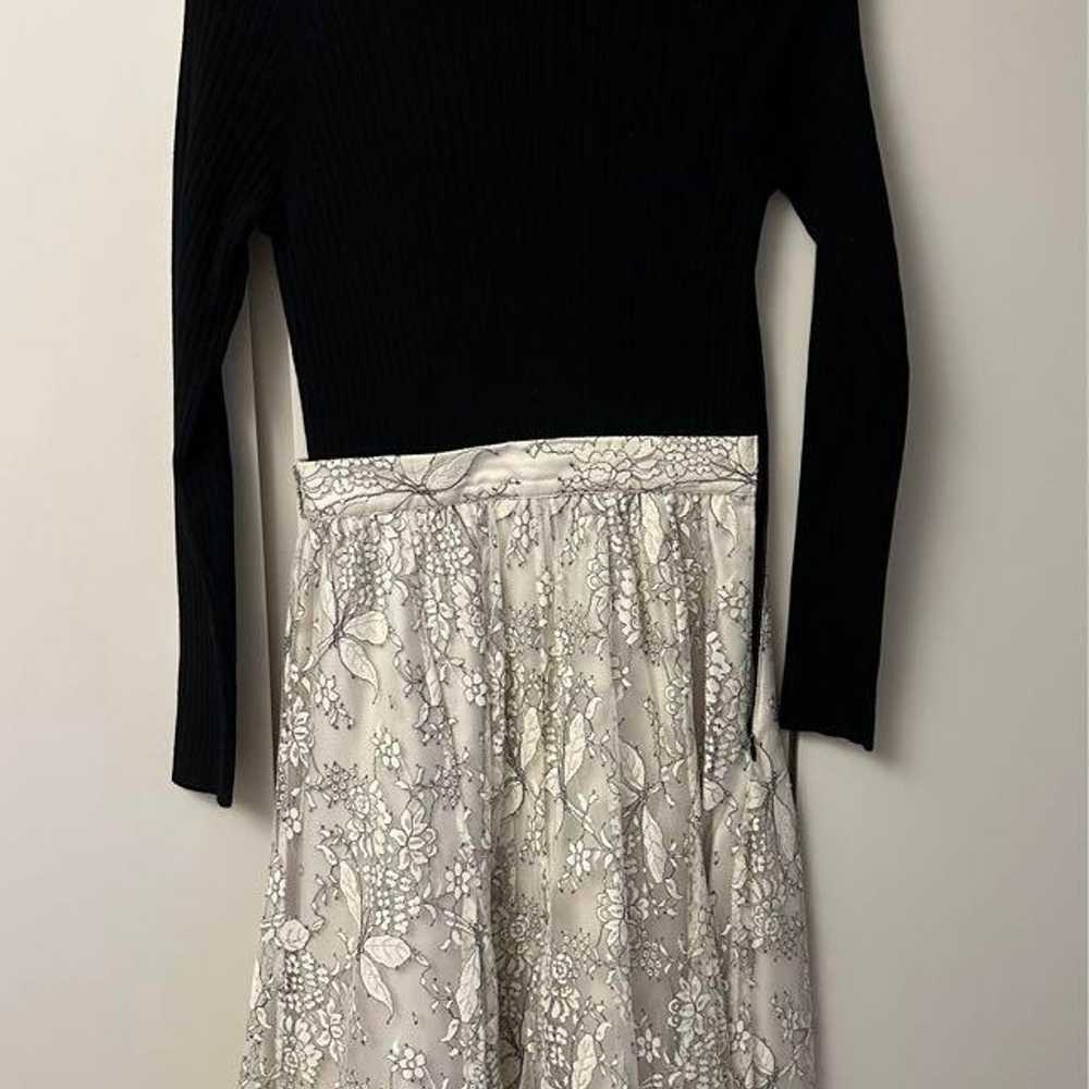 Rirandture Long Sleeve Cord Chiffon Lace Docking … - image 2